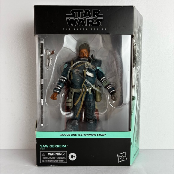 Star Wars Rouge One Saw Gerrera Figure Black Box Series - Brand New in Box - Picture 1 of 5